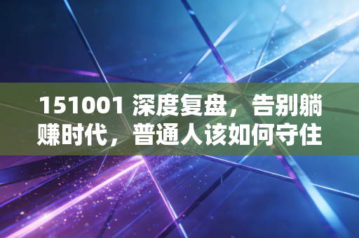 151001 深度复盘，告别躺赚时代，普通人该如何守住自己的钱袋子？