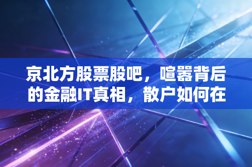 京北方股票股吧，喧嚣背后的金融IT真相，散户如何在焦虑中寻找定力？