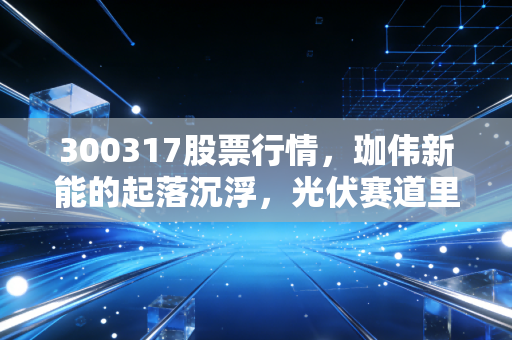 300317股票行情，珈伟新能的起落沉浮，光伏赛道里的过山车我们该怎么坐？