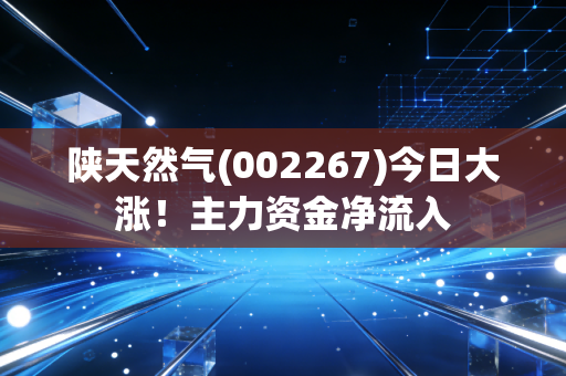 陕天然气(002267)今日大涨！主力资金净流入