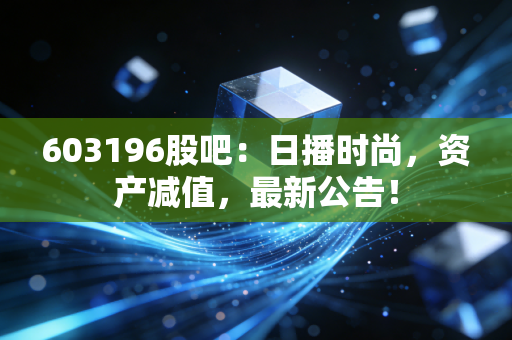 603196股吧:日播时尚,资产减值,最新公告!