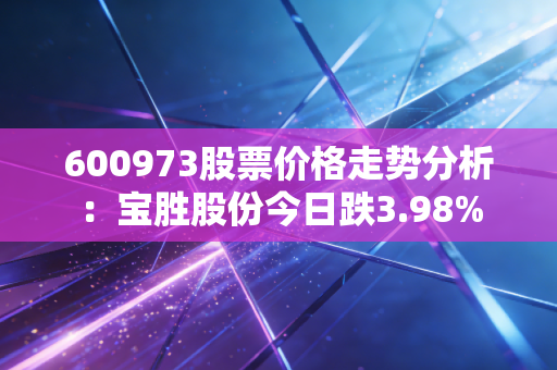 600973股票价格走势分析:宝胜股份今日跌3.98%