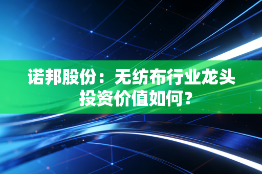 诺邦股份：无纺布行业龙头  投资价值如何？