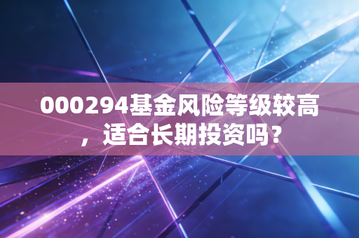000294基金风险等级较高,适合长期投资吗?