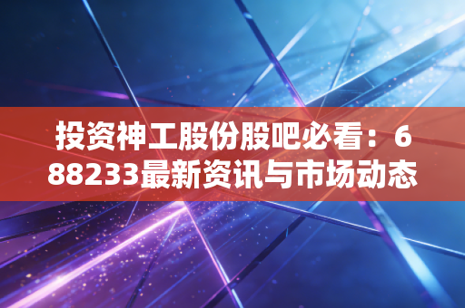 投资神工股份股吧必看:688233最新资讯与市场动态