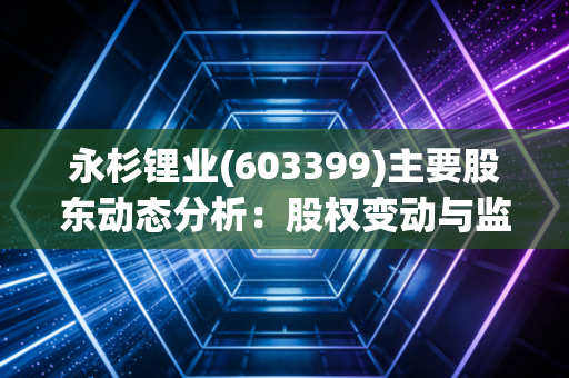 永杉锂业(603399)主要股东动态分析:股权变动与监管关注