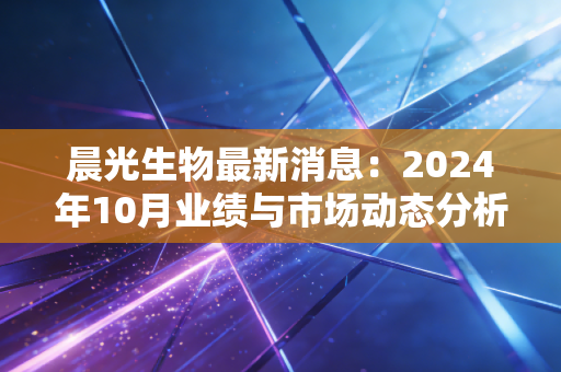 晨光生物最新消息：2024年10月业绩与市场动态分析