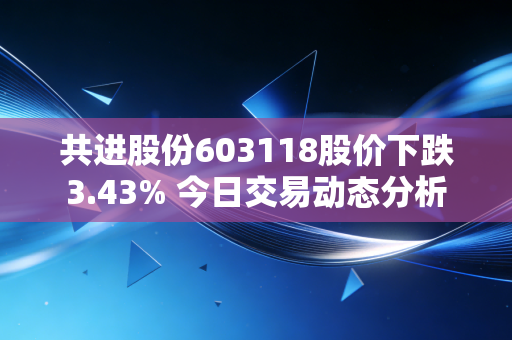 共进股份603118股价下跌3.43% 今日交易动态分析