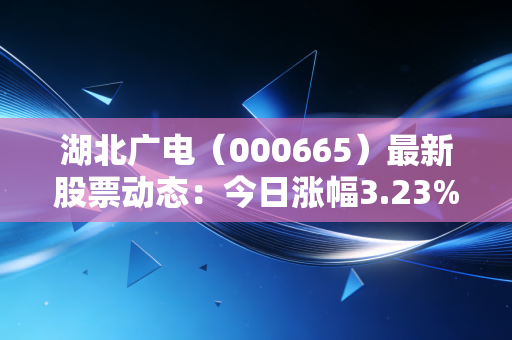 湖北广电(000665)最新股票动态:今日涨幅3.23%