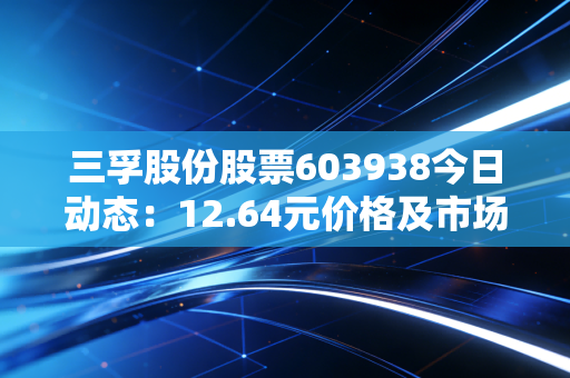 三孚股份股票603938今日动态：12.64元价格及市场分析