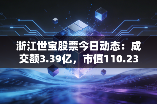 浙江世宝股票今日动态:成交额3.39亿,市值110.23亿元