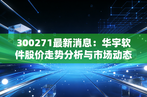 300271最新消息:华宇软件股价走势分析与市场动态