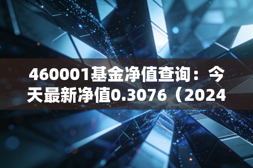 460001基金净值查询:今天最新净值0.3076(2024年11月15日)