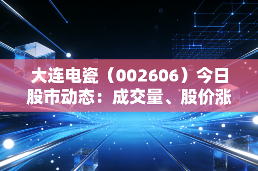 大连电瓷（002606）今日股市动态：成交量、股价涨跌与投资建议