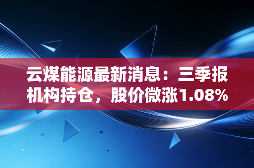 云煤能源最新消息：三季报机构持仓，股价微涨1.08%