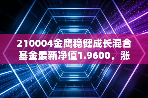 210004金鹰稳健成长混合基金最新净值1.9600,涨幅1.29%!