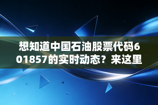 想知道中国石油股票代码601857的实时动态?来这里看看吧!