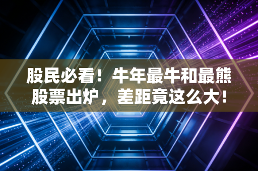 股民必看！牛年最牛和最熊股票出炉，差距竟这么大！