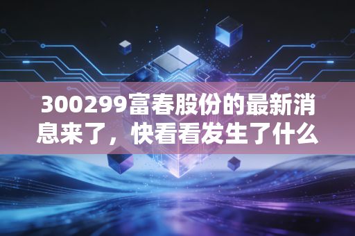 300299富春股份的最新消息来了，快看看发生了什么？