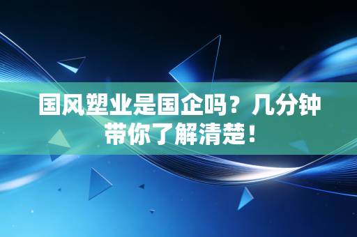 国风塑业是国企吗?几分钟带你了解清楚!