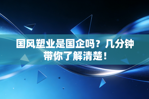 国风塑业是国企吗?几分钟带你了解清楚!