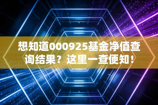 想知道000925基金净值查询结果？这里一查便知！