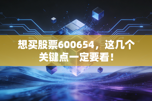想买股票600654,这几个关键点一定要看!