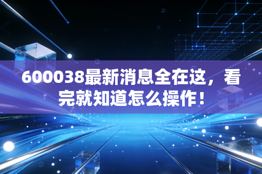 600038最新消息全在这,看完就知道怎么操作!