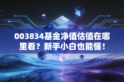 003834基金净值估值在哪里看?新手小白也能懂!