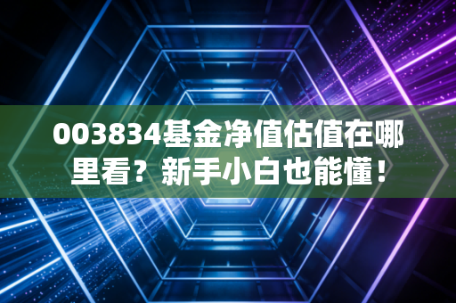 003834基金净值估值在哪里看？新手小白也能懂！