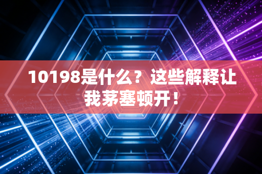 10198是什么？这些解释让我茅塞顿开！