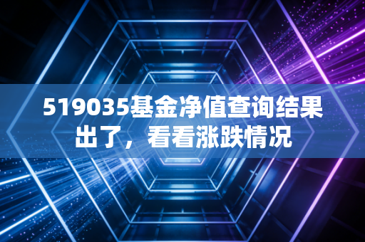 519035基金净值查询结果出了,看看涨跌情况