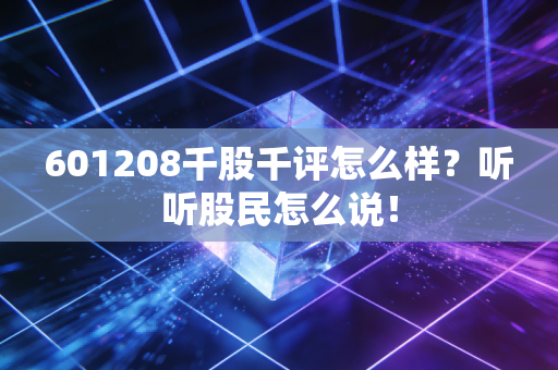 601208千股千评怎么样？听听股民怎么说！