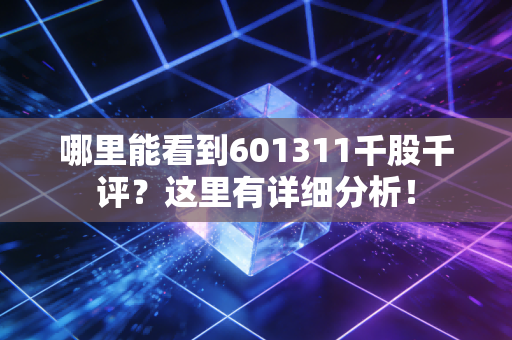 哪里能看到601311千股千评？这里有详细分析！