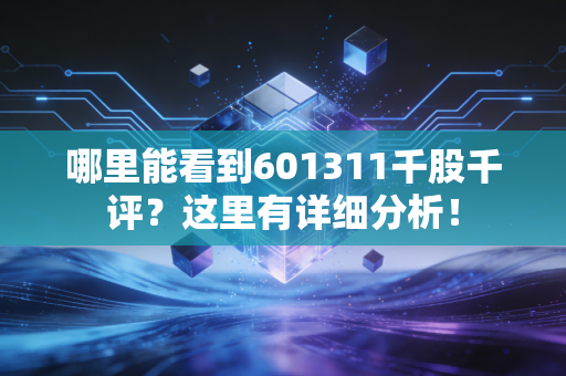 哪里能看到601311千股千评？这里有详细分析！