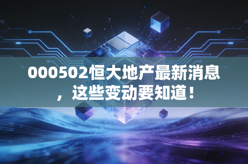 000502恒大地产最新消息,这些变动要知道!