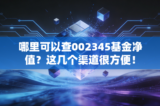 哪里可以查002345基金净值？这几个渠道很方便！
