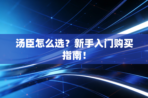 汤臣怎么选?新手入门购买指南!