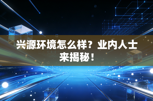 兴源环境怎么样?业内人士来揭秘!