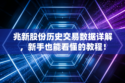 兆新股份历史交易数据详解，新手也能看懂的教程！