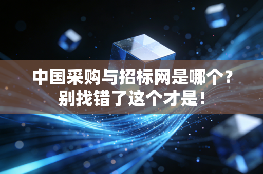 中国采购与招标网是哪个？别找错了这个才是！