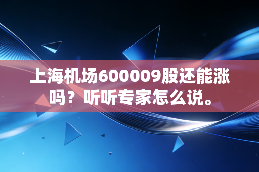 上海机场600009股还能涨吗?听听专家怎么说。
