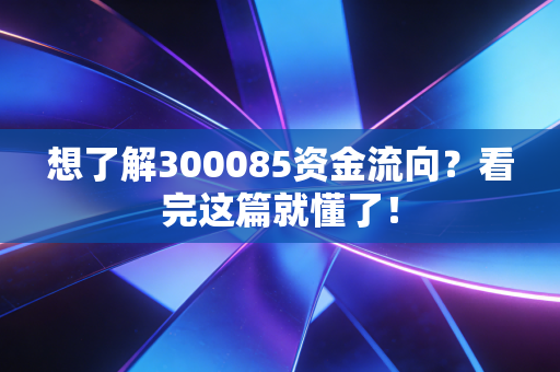 想了解300085资金流向?看完这篇就懂了!