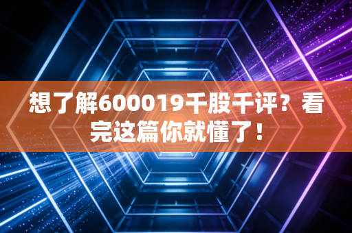 想了解600019千股千评?看完这篇你就懂了!