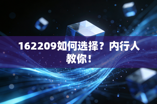 162209如何选择？内行人教你！