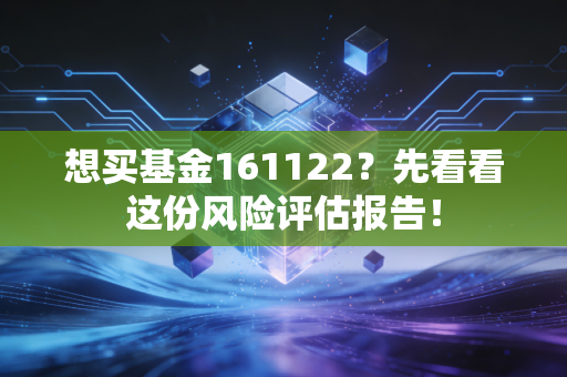想买基金161122?先看看这份风险评估报告!