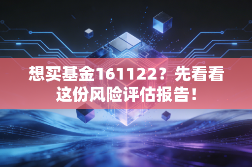 想买基金161122?先看看这份风险评估报告!