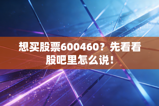 想买股票600460?先看看股吧里怎么说!