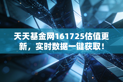 天天基金网161725估值更新,实时数据一键获取!