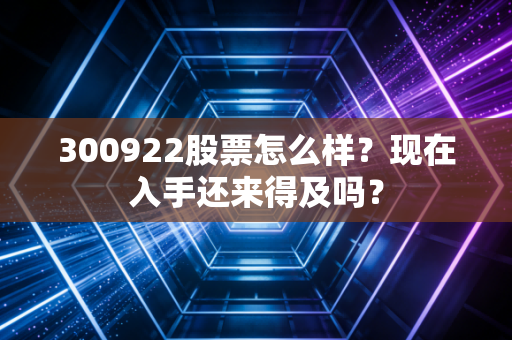 300922股票怎么样?现在入手还来得及吗?